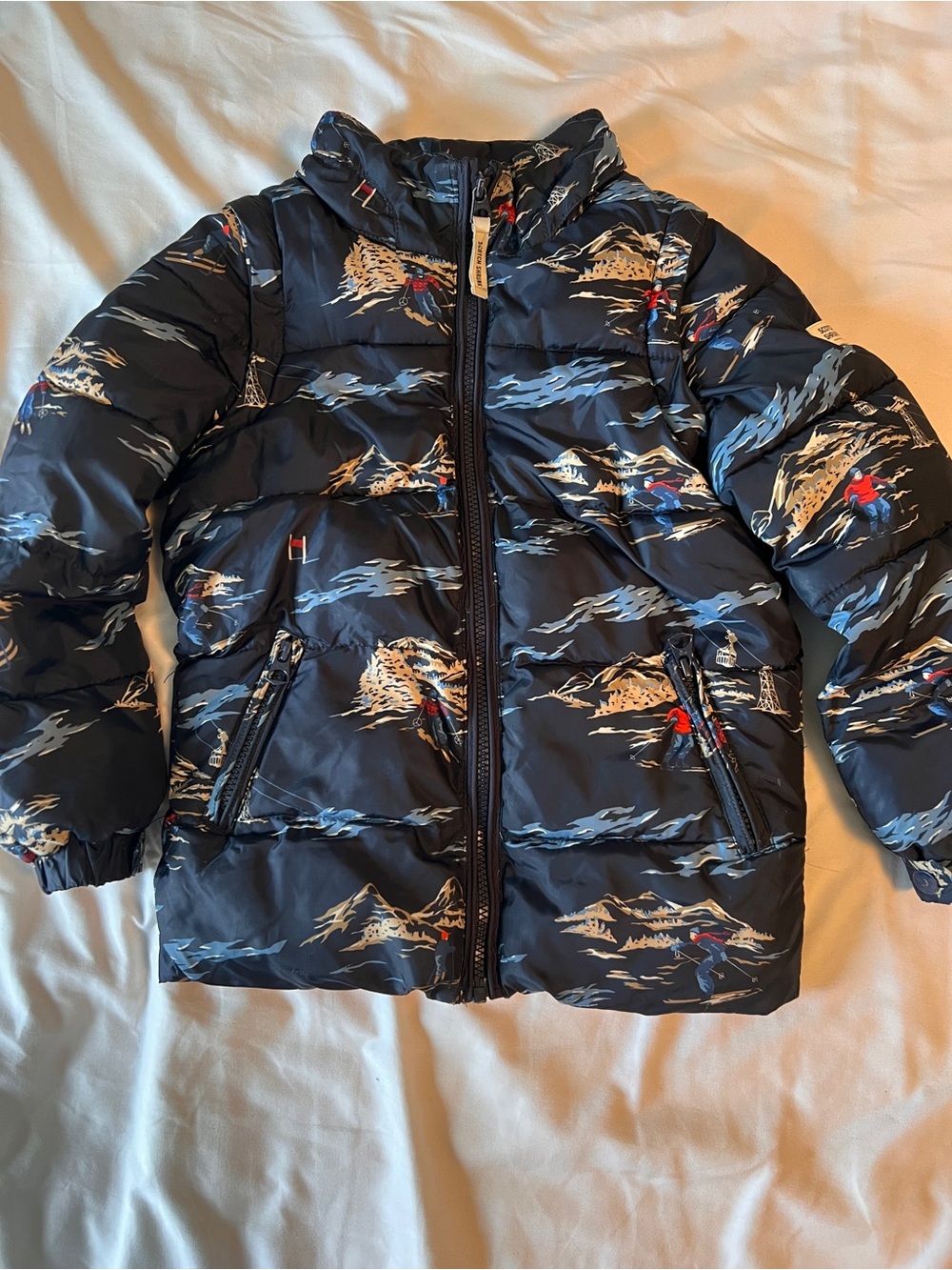Scotch and Soda boys winter puffer jacket /convertible vest size 6